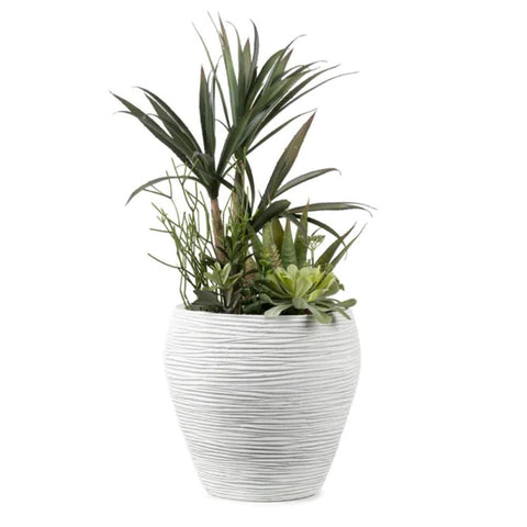 Faux Agave Plant in Grey Pot