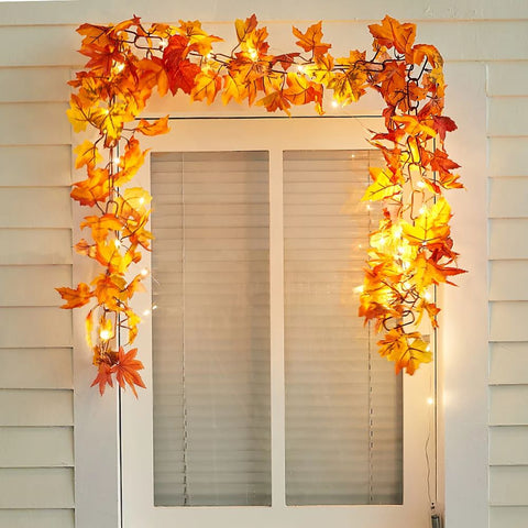 Hanging Artificial Maple Leaf Fall Garland