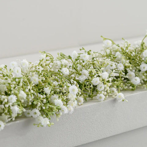 White - Artificial Million Star Gypsophila Garland