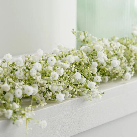 White - Artificial Million Star Gypsophila Garland