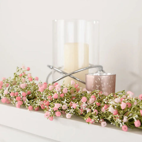 Pink - Artificial Million Star Gypsophila Garland