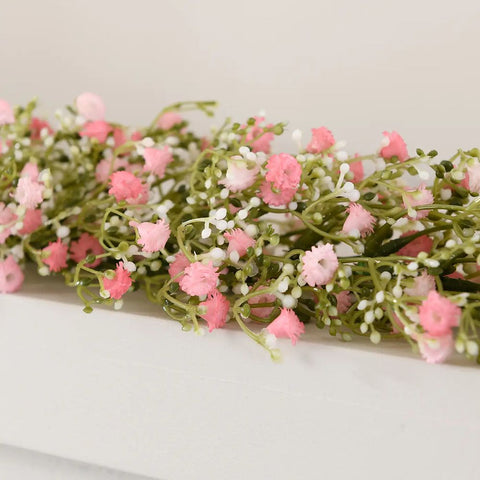 Pink - Artificial Million Star Gypsophila Garland