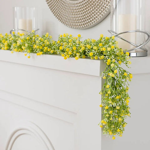 Yellow - Artificial Million Star Gypsophila Garland