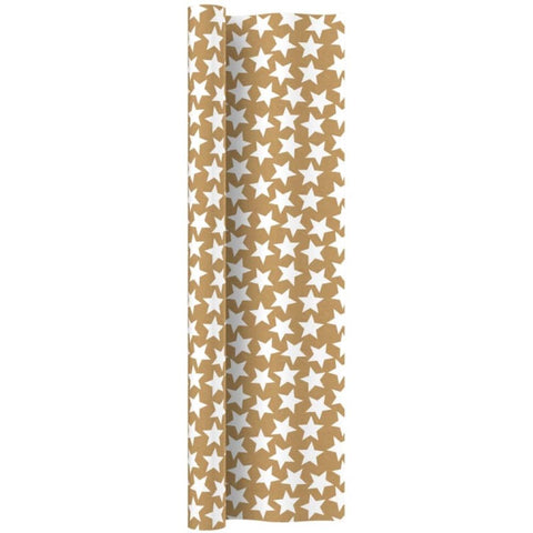 5m Kraft Patterned Wrapping Paper