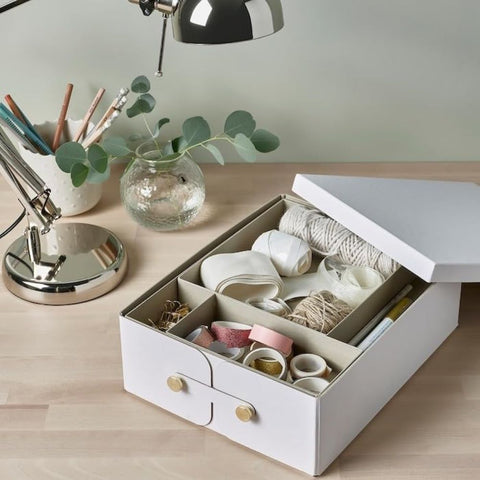 Spinnrock White Box with Compartments