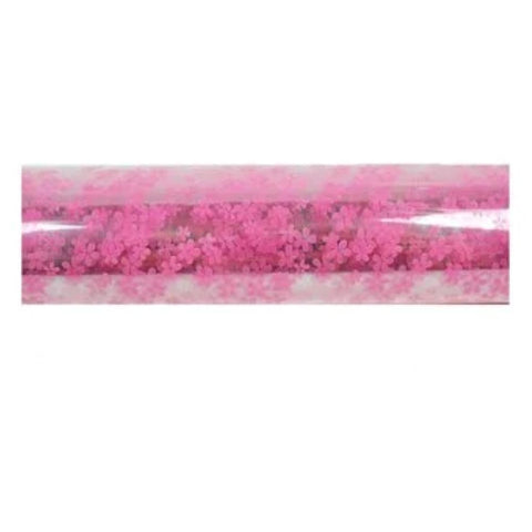 Pink Flower Cellophane Floral Wrap