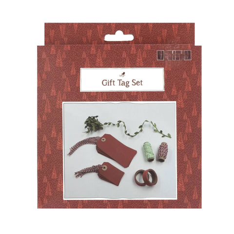 Red and Green Christmas Gift Tag Set