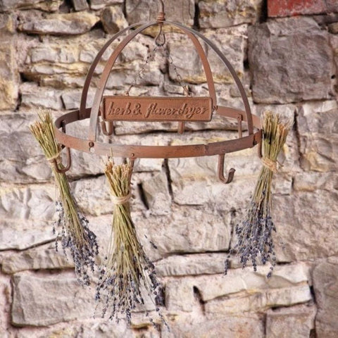 Antique Cast Iron Flower and Herb Dryer