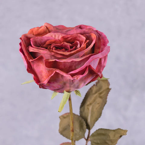 Garnet Red - Faux Rose Calista
