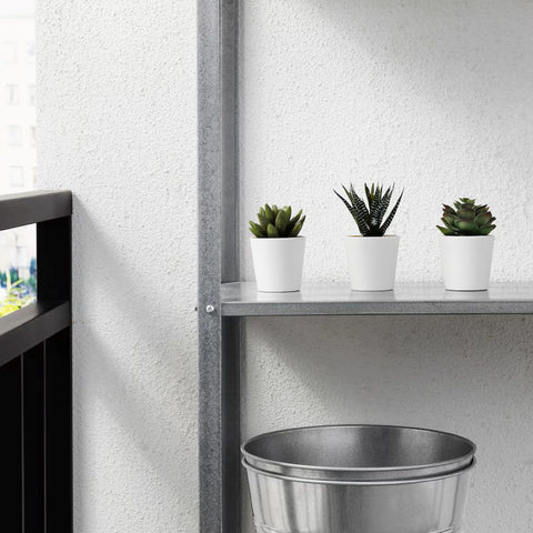 outdoor artificial succulent plants Artificial Plant - 6" Tall - Succulent - Indoor - Set of 3 - Green