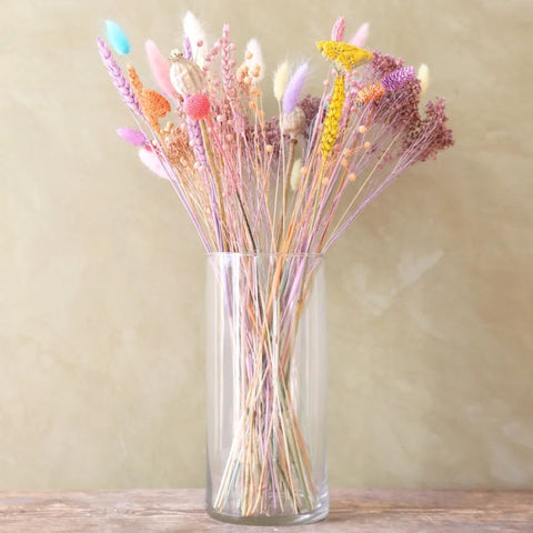 Bright Pastels Dried Flower Bouquet