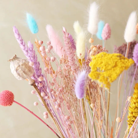 Bright Pastels Dried Flower Bouquet