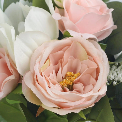 Blush Pink & White Bridesmaid Bouquet