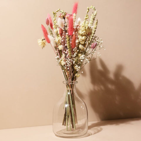Vintage Pink Dried Flower Bouquet